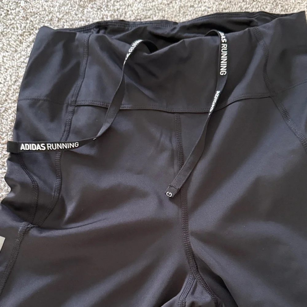 Adidas Black and Gray Performance Leggings - Picture 3 of 5